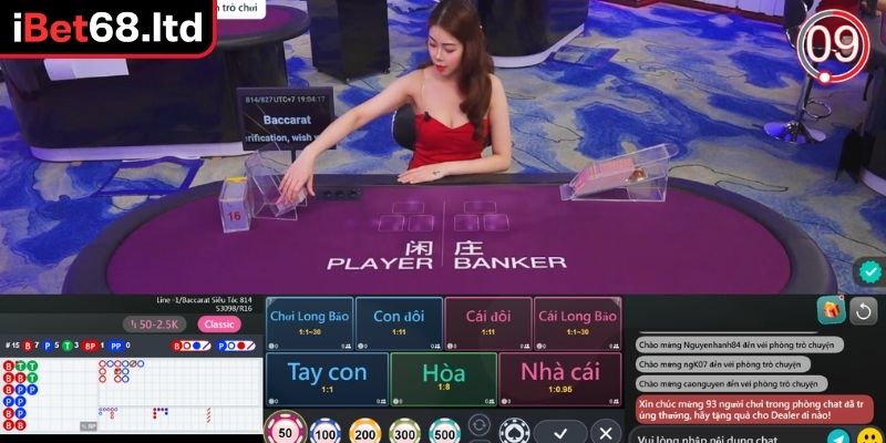 Baccarat iBet68 - Hướng Dẫn Cách Chơi Và Bí Quyết Soi Cầu Tại iBet68 3 Soi cầu theo chuỗi thắng dài