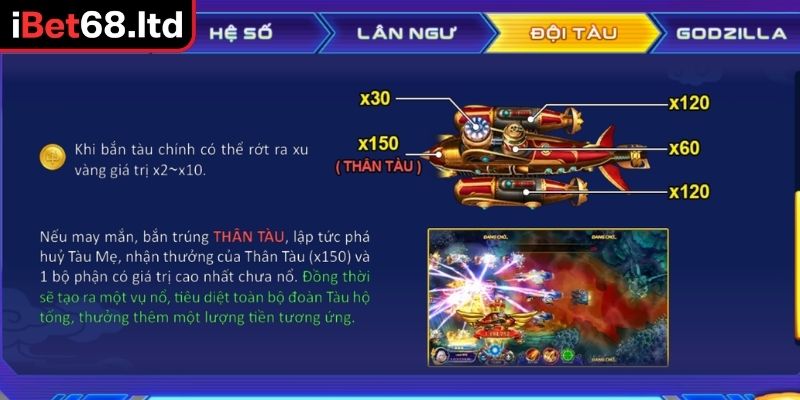 Đại Chiến Thái Bình Dương iBet68 - Game Bắn Cá Đình Đám 2025 3 Chế độ tự động trong Đại Chiến Thái Bình Dương iBet68