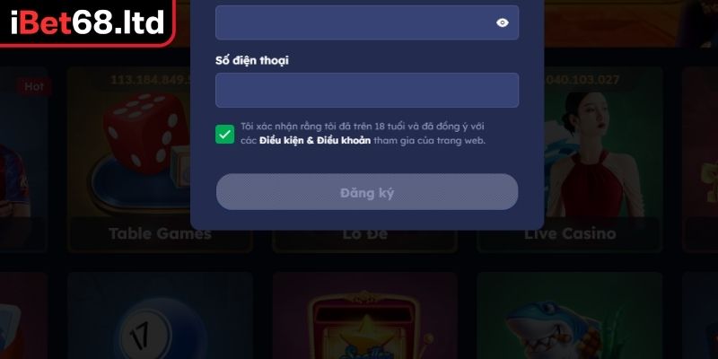 Đăng Ký iBet68 Đơn Giản Với Điều Kiện, Hướng Dẫn Chi Tiết 1 Những điều kiện cần thiết khi đăng ký iBet68