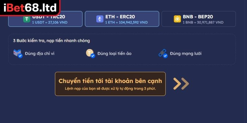 Nạp Tiền iBet68 Dễ Dàng Và An Toàn Theo Hướng Dẫn Cụ Thể 3 Những lưu ý quan trọng cần nhớ khi nạp tiền iBet68