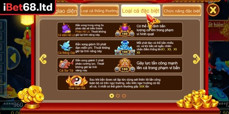 Tam Tiên Bắn Cá iBet68 - Game Fishing Đổi Thưởng Hấp Dẫn 2 Phòng chơi Tam Tiên Bắn Cá iBet68 nâng cao